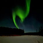 Revontulet Päivärannassa.